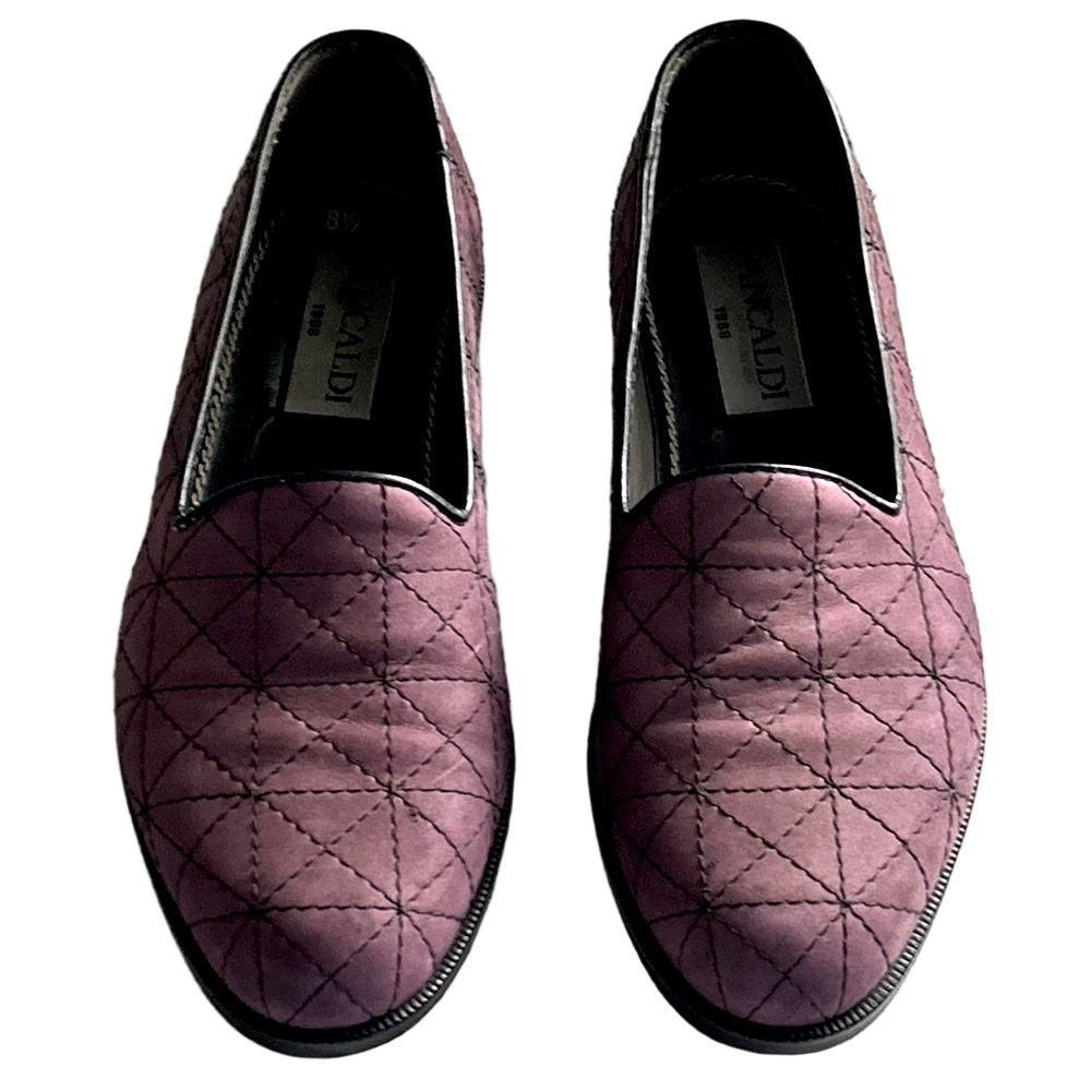 Men’s or Women’s Pancaldi Cucio purple quilted loafers Size 8.5 / 10